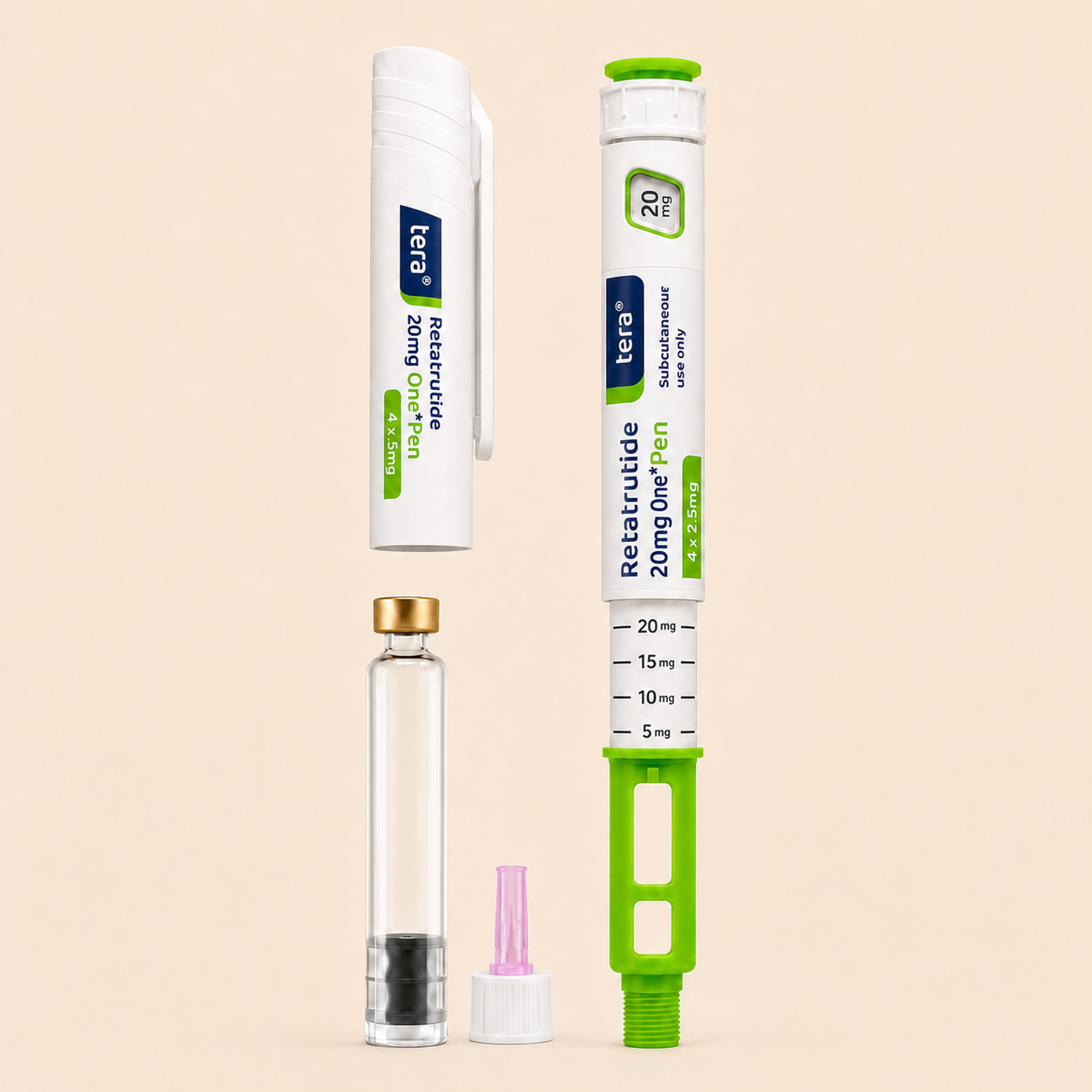 Tera Retatrutide 20mg Research Pen | One Pen