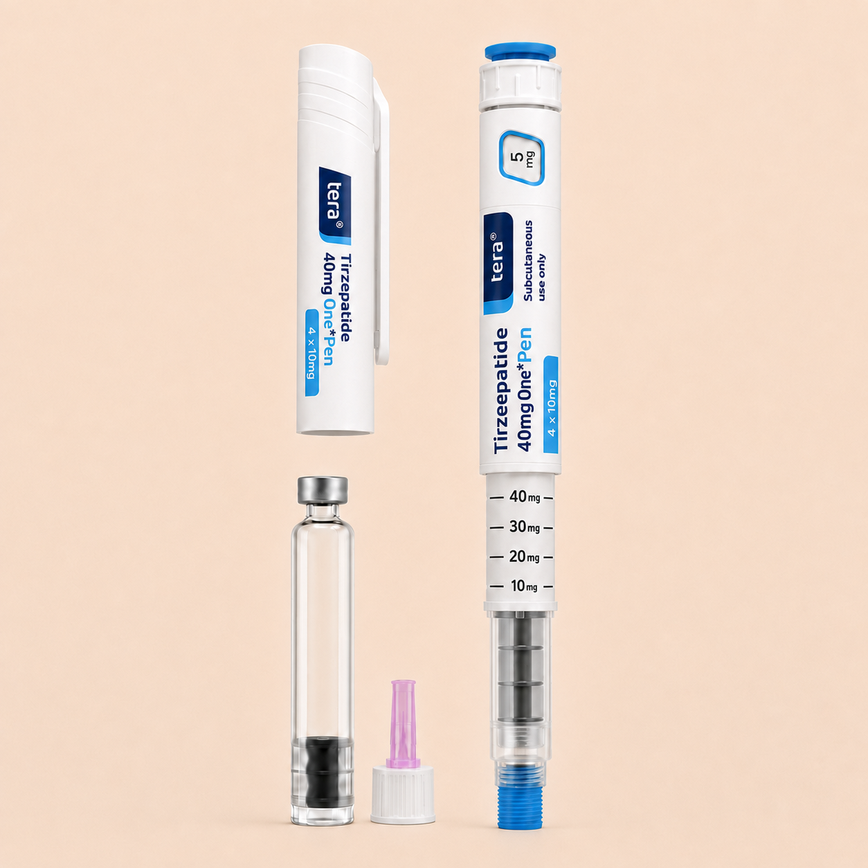 Tera Tirzepatide 40mg Research Pen | One Pen